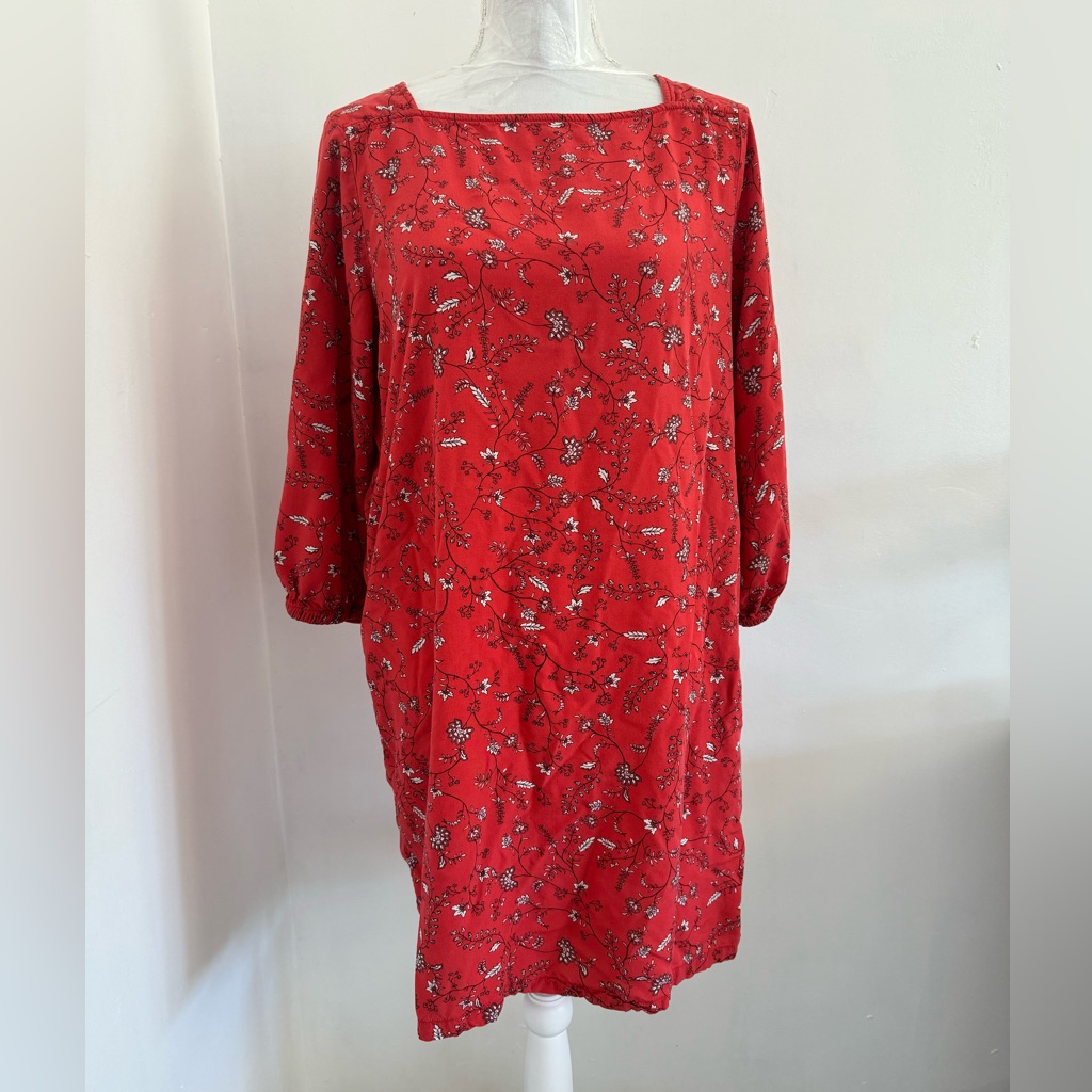Gap Womens Dress Red Floral